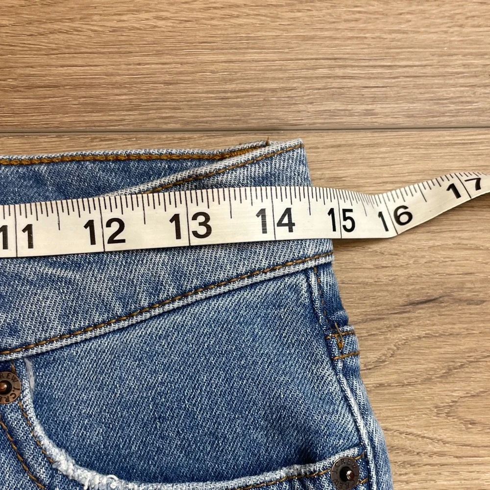 J.Crew Button Fly Jeans Size 25 0 High Rise Skinny Released Hem Stretchy